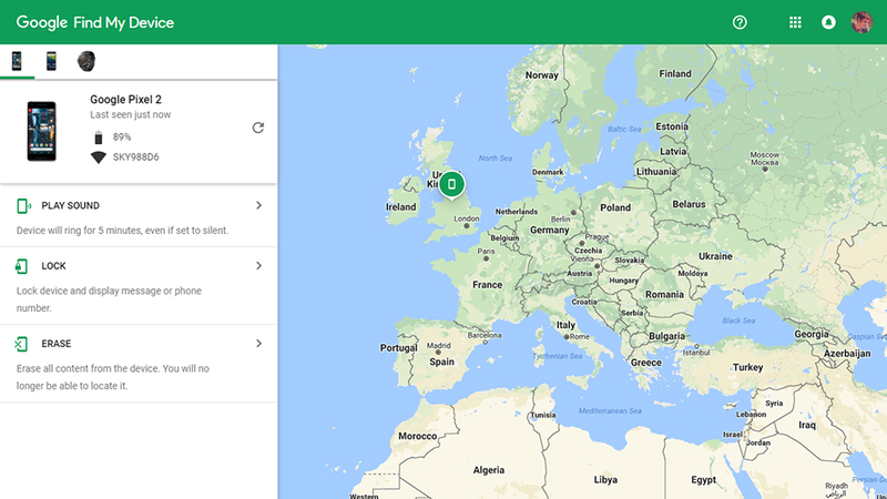 Track your phone from anywhere. (Image: Screenshot)